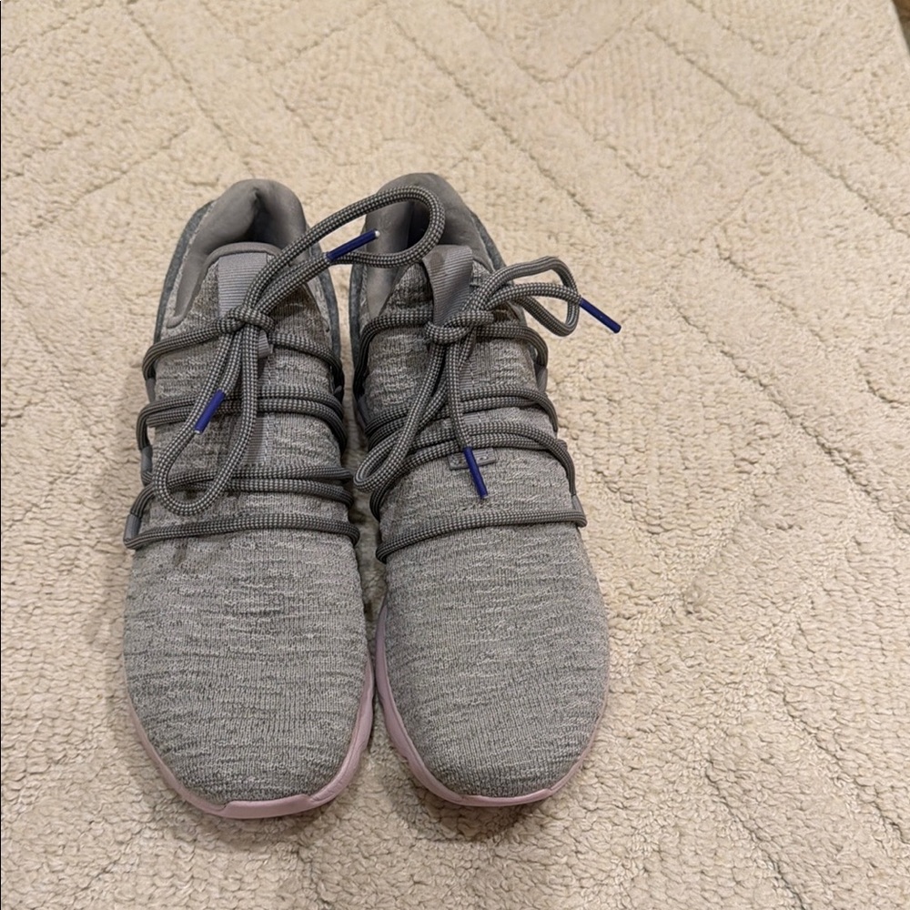 Gray Knit Sneakers